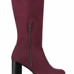 Allegra K Women's Mid Calf Block Heel Boots Shoes 30 Allegra K Women's Mid Calf Block Heel Boots Shoes