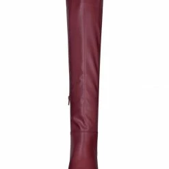 Allegra K Women's Round Toe Knee High Chunky Heel Boots Shoes