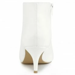 Allegra K Women's Cutout Pointy Toe Stiletto Heels Ankle Booties Shoes