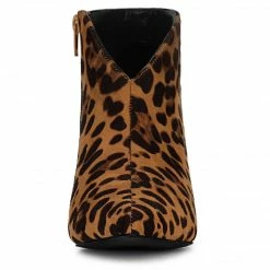 Allegra K Women's Cutout Pointy Toe Stiletto Heels Ankle Booties Shoes