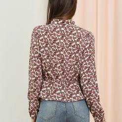 Allegra K Women's Vintage Blouse Keyhole Puff Sleeve Floral Peplum Top 14 Allegra K Women's Vintage Blouse Keyhole Puff Sleeve Floral Peplum Top