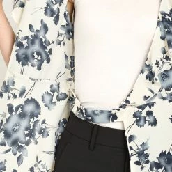 Allegra K Women's Wrap Peplum Top Blouse Tie Waist Short Sleeve Ruffle Floral V Neck Belted Shirts