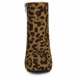 Allegra K Women's Platform Chunky Heel Ankle Boots