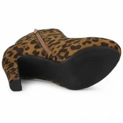 Allegra K Women's Platform Chunky Heel Ankle Boots