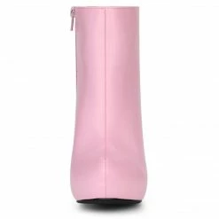 Allegra K Women's Platform Chunky Heel Ankle Boots