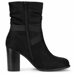 Allegra K Shoes Women's Slouchy Chunky Heel Ankle Boots 31 Allegra K Shoes Women's Slouchy Chunky Heel Ankle Boots