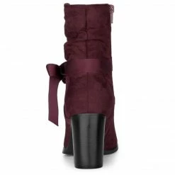 Allegra K Shoes Women's Slouchy Chunky Heel Ankle Boots 35 Allegra K Shoes Women's Slouchy Chunky Heel Ankle Boots