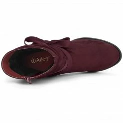 Allegra K Shoes Women's Slouchy Chunky Heel Ankle Boots 36 Allegra K Shoes Women's Slouchy Chunky Heel Ankle Boots