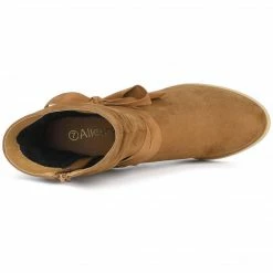 Allegra K Shoes Women's Slouchy Chunky Heel Ankle Boots 43 Allegra K Shoes Women's Slouchy Chunky Heel Ankle Boots