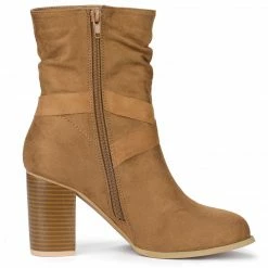 Allegra K Shoes Women's Slouchy Chunky Heel Ankle Boots 45 Allegra K Shoes Women's Slouchy Chunky Heel Ankle Boots