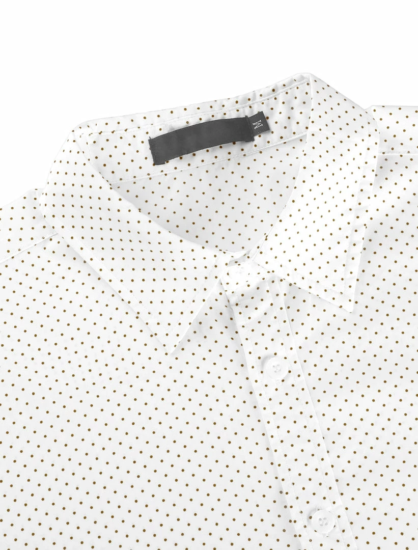 Allegra K Men's Shirts Long Sleeve Polka Dots Prints Slim Fit Button Up Casual Shirt 17 Allegra K Men's Shirts Long Sleeve Polka Dots Prints Slim Fit Button Up Casual Shirt