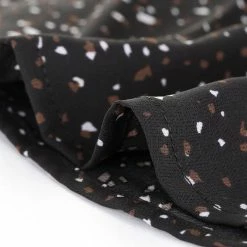 Allegra K Women's Dots Printed Point Collar Button Down Shirt Blouse