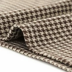 Allegra K Women's Work Office 3/4 Sleeve Boat Neck Houndstooth Top Blouse