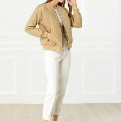 Allegra K Skyliner Down Bomber Jacket