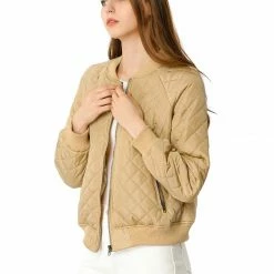 Allegra K Skyliner Down Bomber Jacket