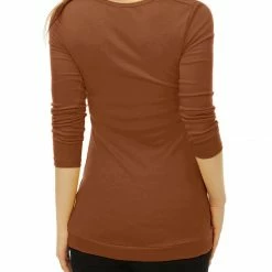 Women Allegra K Cowl Neck Long Sleeves Buttons Decor Ruched Top 119 Women Allegra K Cowl Neck Long Sleeves Buttons Decor Ruched Top