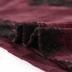 Allegra K Women's Lace Knit Blouse Round Neck Long Sleeve Chevron Sheer Fitted Top Shirt 15 Allegra K Women's Lace Knit Blouse Round Neck Long Sleeve Chevron Sheer Fitted Top Shirt