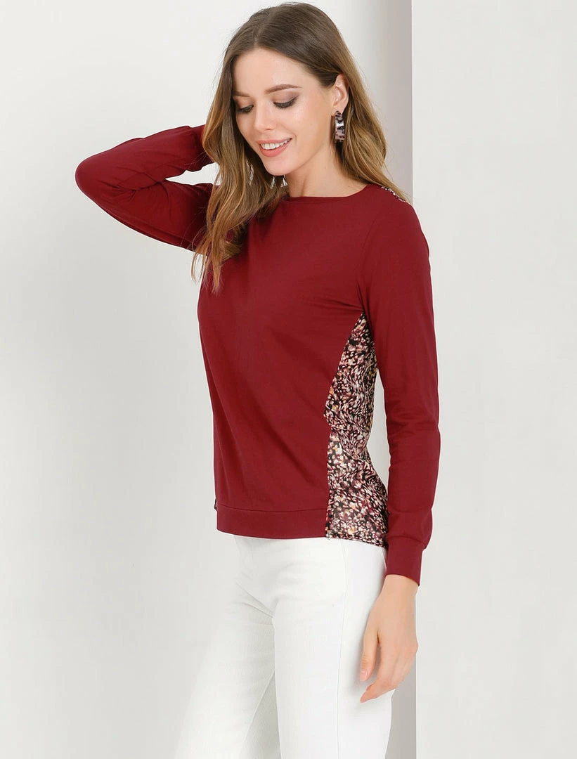 Allegra K Women's Casual Cotton Lightweight T Shirt Long Sleeves Tunic Tops 8 Allegra K Women's Casual Cotton Lightweight T Shirt Long Sleeves Tunic Tops