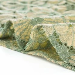 Allegra K Women‘s Chroect Lace See Through Floral Color Block Blouse