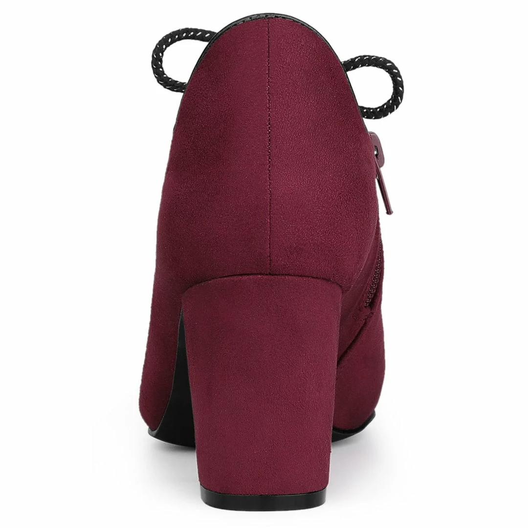 Allegra K Women's British Style Block Heel Oxfords Shoes 14 Allegra K Women's British Style Block Heel Oxfords Shoes