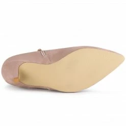 Allegra K Women's Pointed Toe Bow Decor Stiletto Heel Ankle Boots