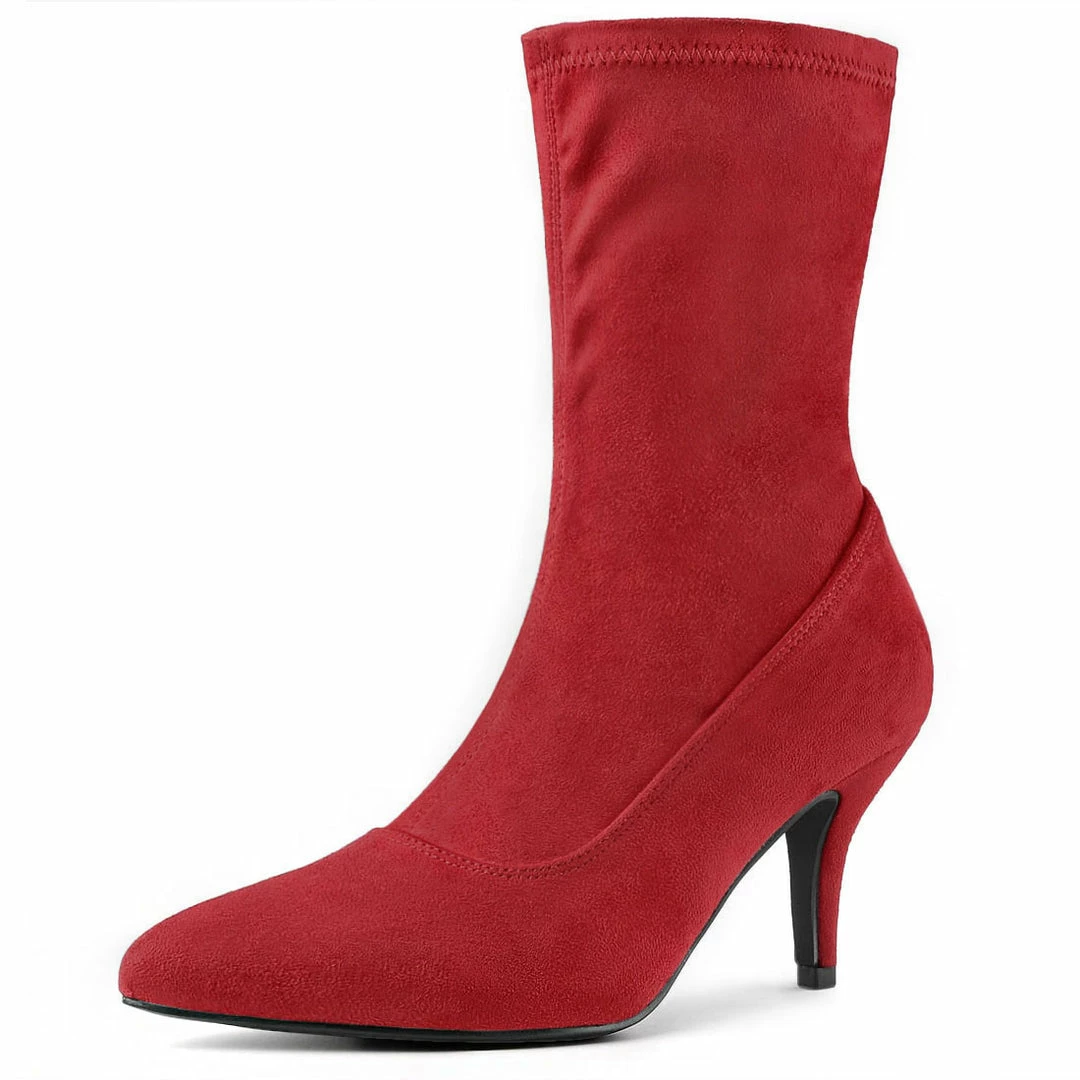 Allegra K Women's Pointy Toe Stiletto Heels Ankle Boots Shoes 18 Allegra K Women's Pointy Toe Stiletto Heels Ankle Boots Shoes