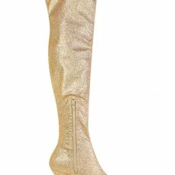 Allegra K Shoes Women's Glitter Pointed Toe Stiletto Heel Over The Knee High Boots 38 Allegra K Shoes Women's Glitter Pointed Toe Stiletto Heel Over The Knee High Boots