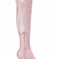 Allegra K Shoes Women's Glitter Pointed Toe Stiletto Heel Over The Knee High Boots 33 Allegra K Shoes Women's Glitter Pointed Toe Stiletto Heel Over The Knee High Boots