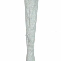 Allegra K Shoes Women's Glitter Pointed Toe Stiletto Heel Over The Knee High Boots 41 Allegra K Shoes Women's Glitter Pointed Toe Stiletto Heel Over The Knee High Boots