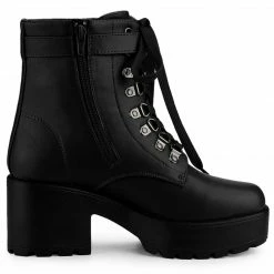 Allegra K Women's Zip Chunky Heel Platform Ankle Combat Boots Shoes 51 Allegra K Women's Zip Chunky Heel Platform Ankle Combat Boots Shoes