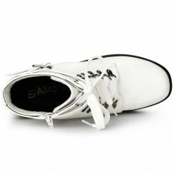 Allegra K Women's Zip Chunky Heel Platform Ankle Combat Boots Shoes 42 Allegra K Women's Zip Chunky Heel Platform Ankle Combat Boots Shoes