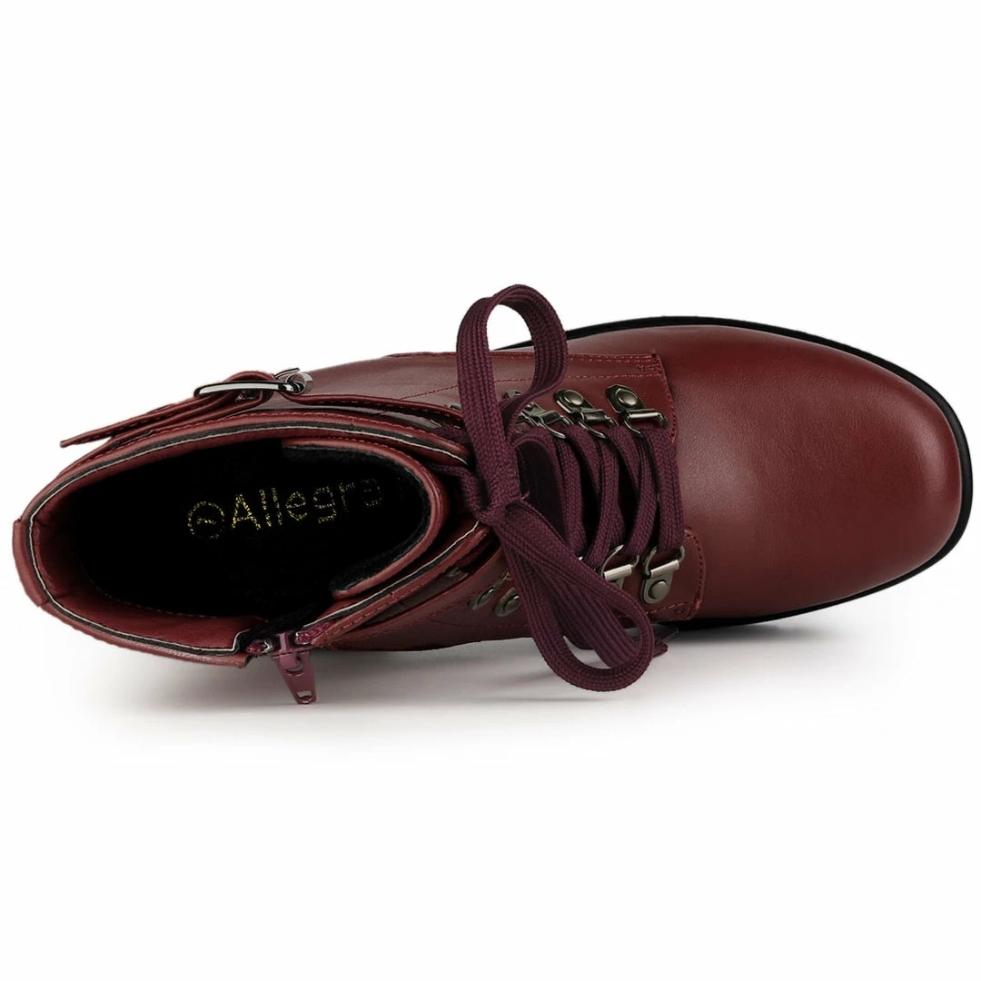 Allegra K Women's Zip Chunky Heel Platform Ankle Combat Boots Shoes 29 Allegra K Women's Zip Chunky Heel Platform Ankle Combat Boots Shoes