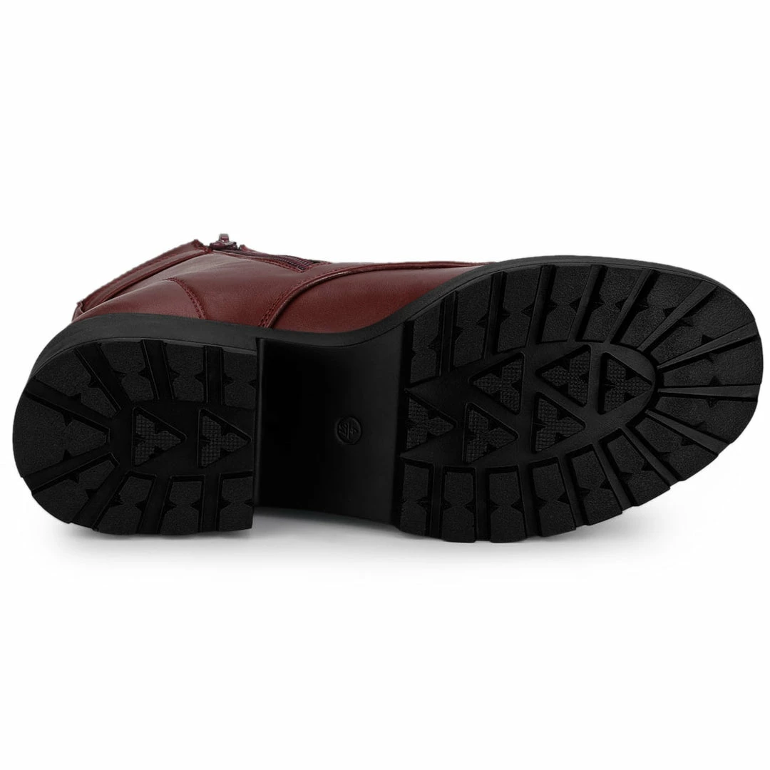 Allegra K Women's Zip Chunky Heel Platform Ankle Combat Boots Shoes 30 Allegra K Women's Zip Chunky Heel Platform Ankle Combat Boots Shoes