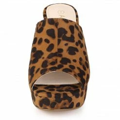 Allegra K Women's Open Toe Platform Chunky Heel Slides Sandals Shoes 68 Allegra K Women's Open Toe Platform Chunky Heel Slides Sandals Shoes