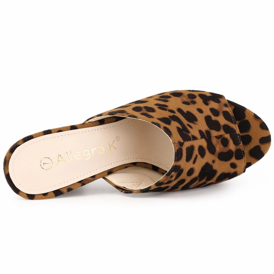 Allegra K Women's Open Toe Platform Chunky Heel Slides Sandals Shoes 28 Allegra K Women's Open Toe Platform Chunky Heel Slides Sandals Shoes