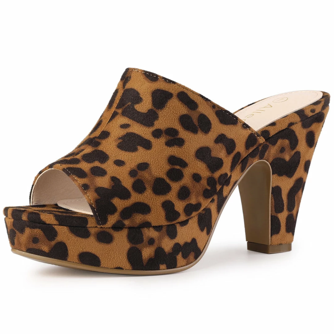 Allegra K Women's Open Toe Platform Chunky Heel Slides Sandals Shoes 25 Allegra K Women's Open Toe Platform Chunky Heel Slides Sandals Shoes