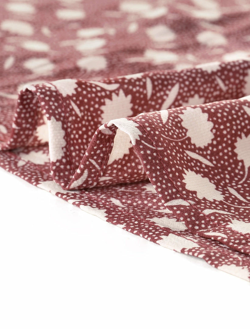 Allegra K Women's Vintage A-Line Elastic Waist Dots Floral Midi Skirt 9 Allegra K Women's Vintage A-Line Elastic Waist Dots Floral Midi Skirt