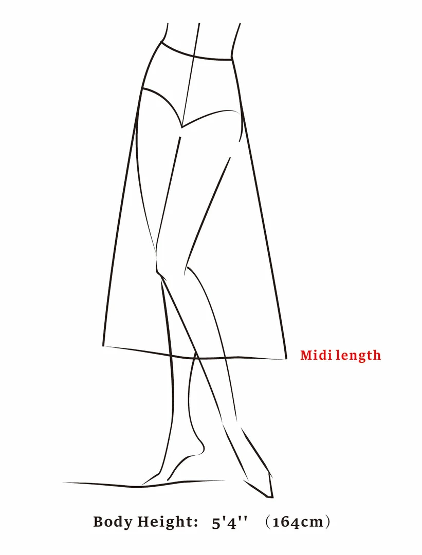 Allegra K Women's Vintage A-Line Elastic Waist Dots Floral Midi Skirt 10 Allegra K Women's Vintage A-Line Elastic Waist Dots Floral Midi Skirt