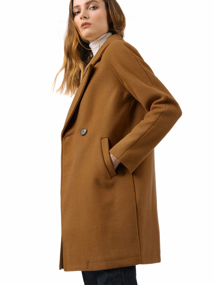 Allegra K Double Breasted Notched Lapel Coat With Raglan Sleeves 33 Allegra K Double Breasted Notched Lapel Coat With Raglan Sleeves