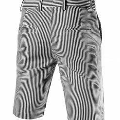 Allegra K Men's Summer Shorts Stripe Slim Fit Flat Front Seersucker Chino Short Pants