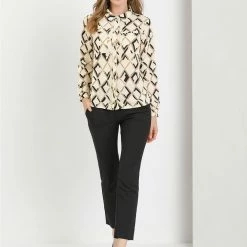 Allegra K Button Down Floral Print Long Sleeves Shirt 30 Allegra K Button Down Floral Print Long Sleeves Shirt