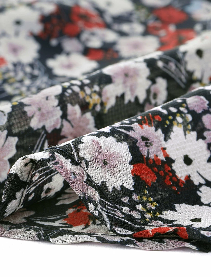 Allegra K Women's Floral Printed Button Up Contrast Color Long Sleeve Work Office Shirt Top 9 Allegra K Women's Floral Printed Button Up Contrast Color Long Sleeve Work Office Shirt Top