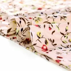 Allegra K Women's 3/4 Sleeves Lace Trim Floral Top