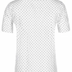 Allegra K Men's Dressed Polka Dots Shirts Short Sleeves Printed Button Down Shirt