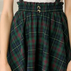 Allegra K Women's Tartan Plaid Button Decor Flare Skater Suspender Skirt 63 Allegra K Women's Tartan Plaid Button Decor Flare Skater Suspender Skirt