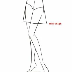 Allegra K Women's Check Slit Hem Faux Suede Mini Skirt