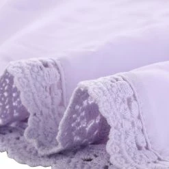 Allegra K Lace Floral Panel Crew Neck Long Sleeves Peasant Blouse Women