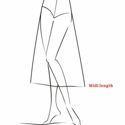 Allegra K Women's Midi Skirt Plaid Print High Low Ruffle Hem Vintage Fishtail Skirts