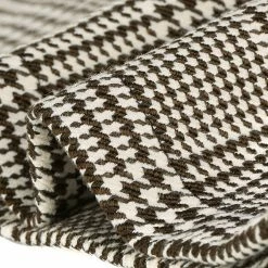 Allegra K Women's Houndstooth Split Hem Asymmetrical Work Above Knee A-Line Skirt