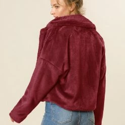 Allegra K Faux Fur Cropped Teddy Jacket Women 75 Allegra K Faux Fur Cropped Teddy Jacket Women